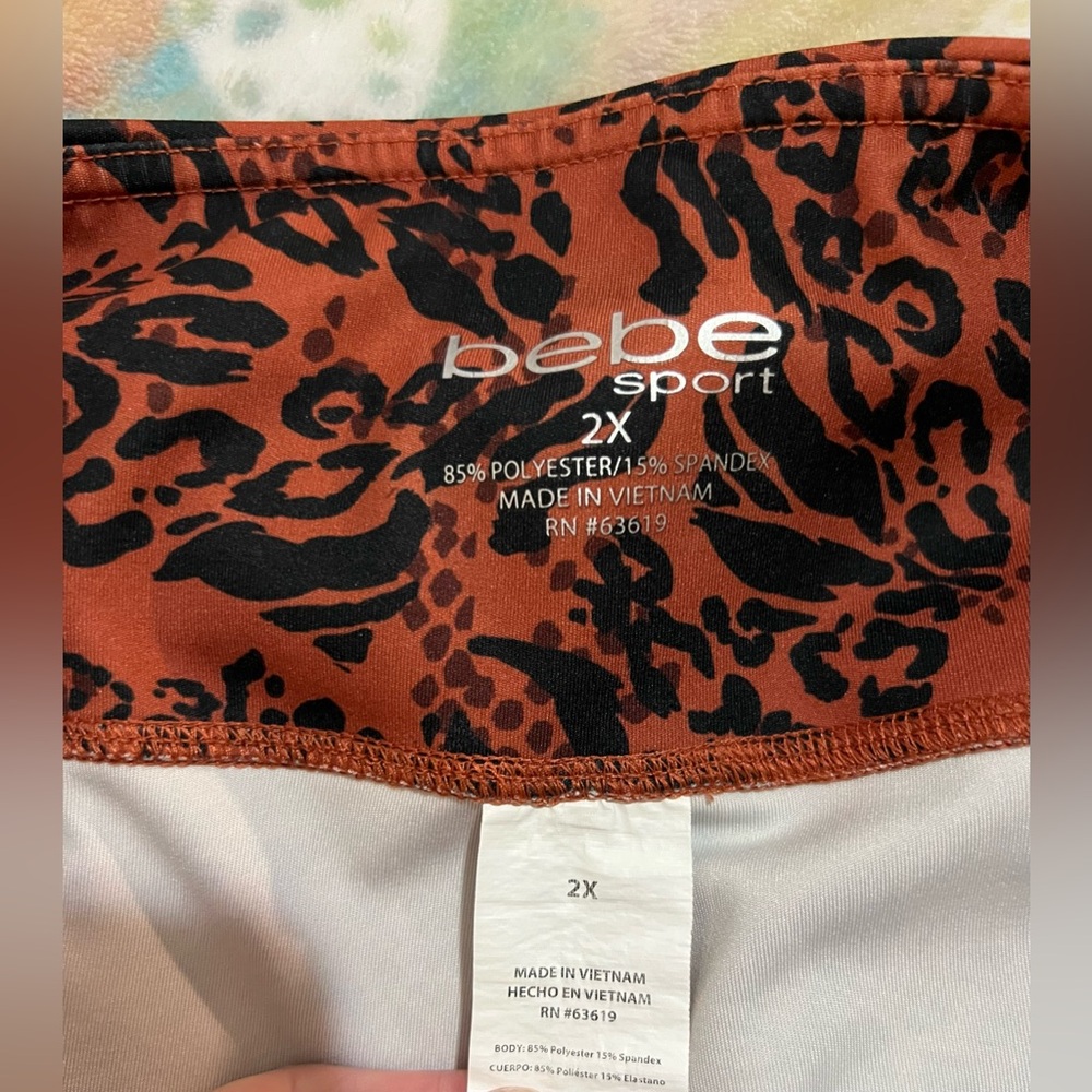 Burnt Orange Bebe Sport Capri 🔥 - Picture 8 of 9